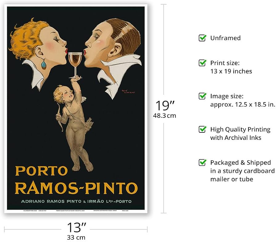 Amazon.com: Porto Ramos-Pinto - Couple Kissing Cupid Port Wine