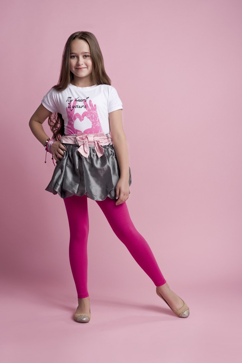 infatti Leggings in Cotone per Bambina, Pantaloni Morbidi e Comodi per Bambini, Allenamento Casual, Stile Elegante, Abbigliamento Basic Zoe