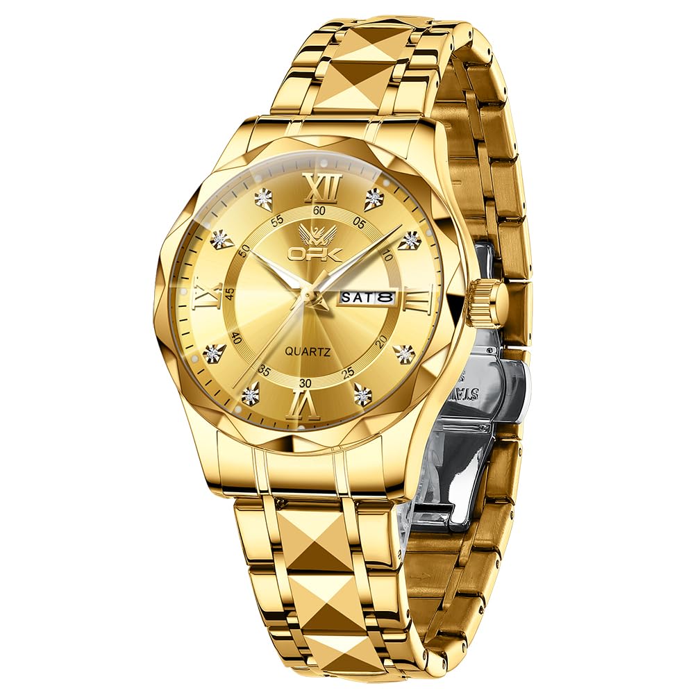 Opkmen Watch Multi Function Chronograph Big Face Analog Quartz