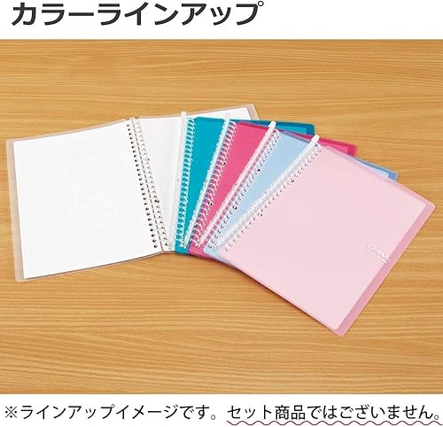 Miniatura 8 de Cuaderno anillado inteligente Kokuyo Campus, cuaderno con anillas B5 transparente recargable con 26 agujeros con 10 hojas sueltas extra, hasta 60