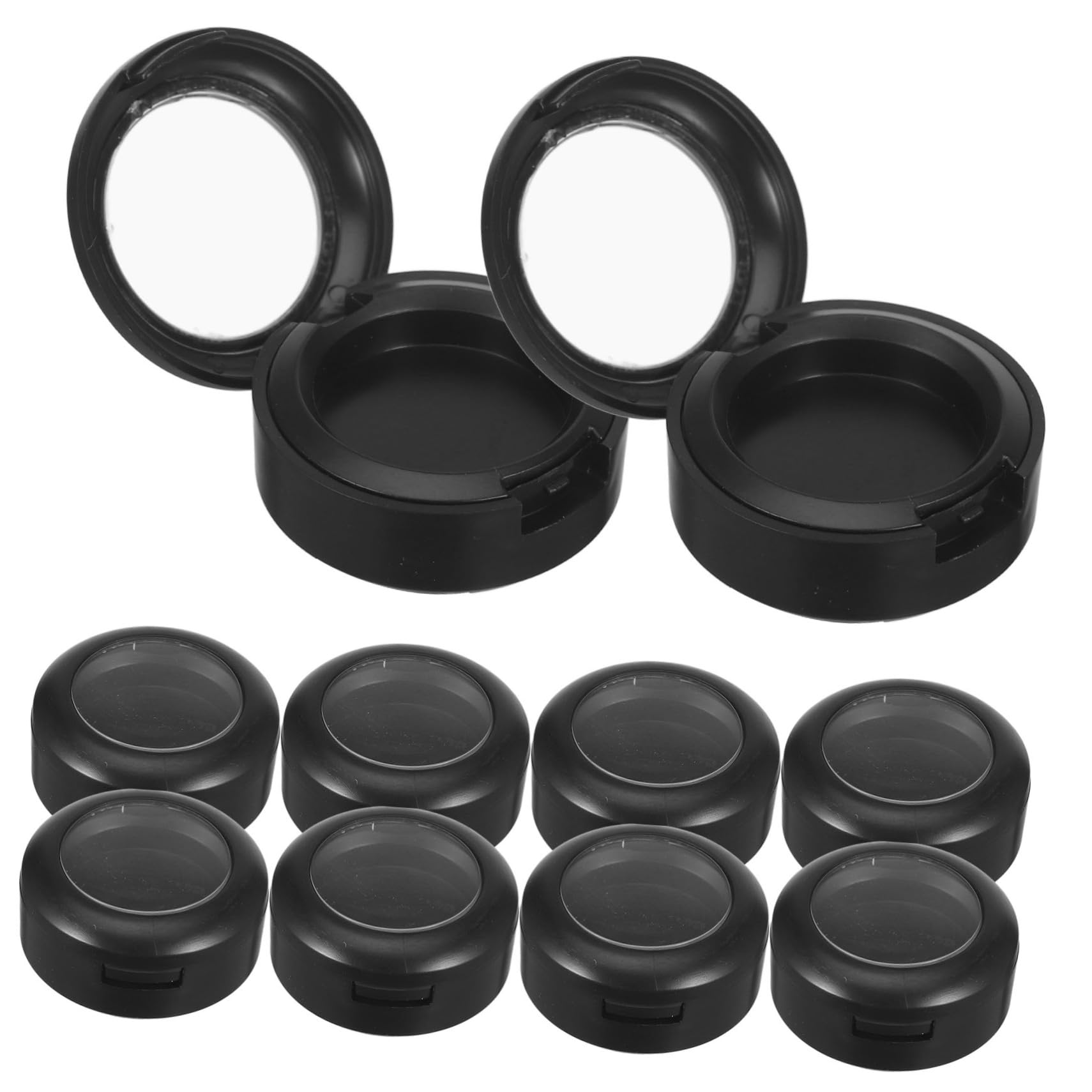 OHPHCALL 10pcs Empty Eyeshadow Case Makeup Organizer Refillable Eyeshadow Compact Plate for Custom Palette Ideal for DIY Eyeshadow Storage and Replacement