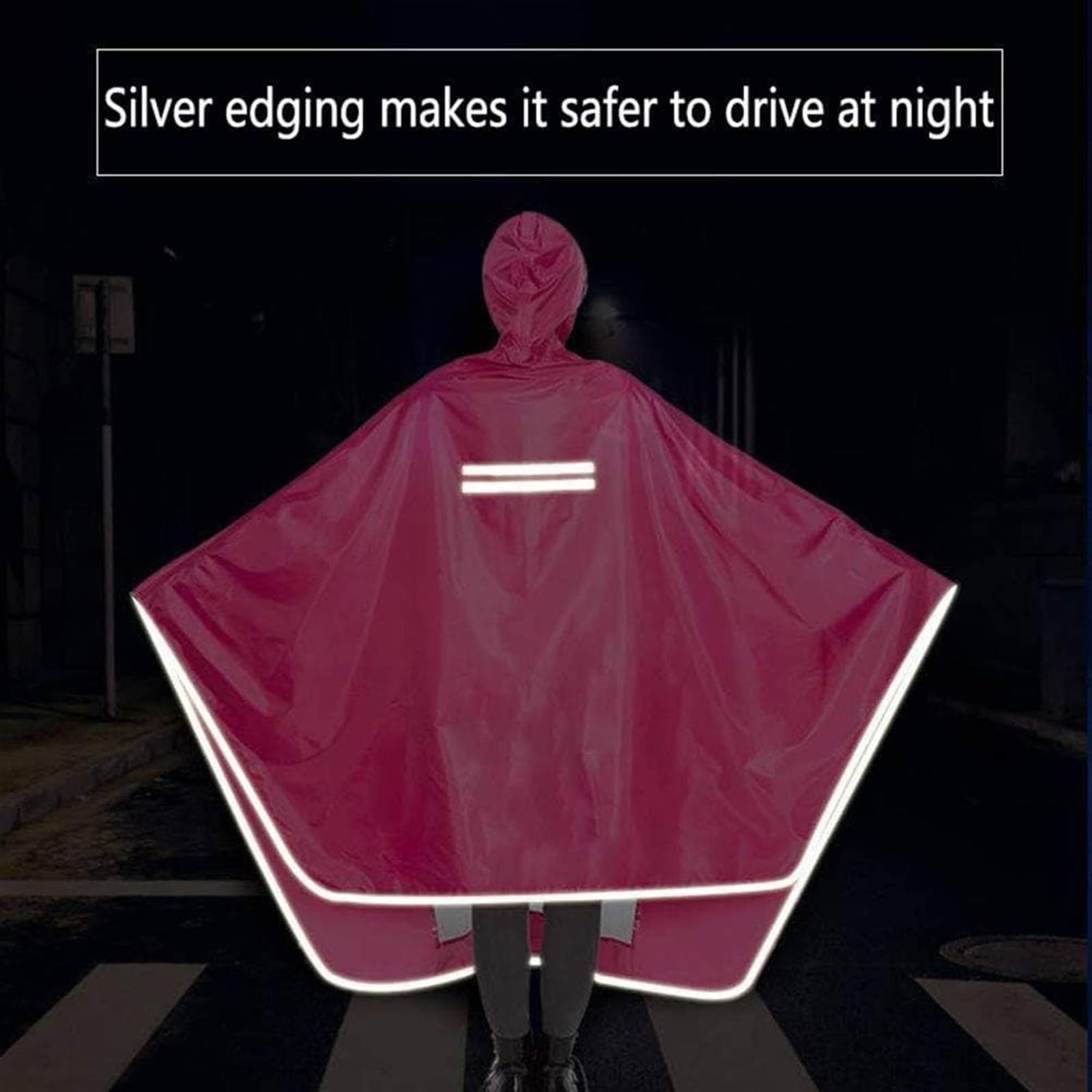Waterproof Rain Poncho Cycling Poncho, Elektryczna hulajnoga motocyklowa duża peleryna przeciwdeszczowa, jednoosobowa motocyklowa przeciwmgielna osłona przeciwdeszczowa ze szczelinami na lusterka(Gree