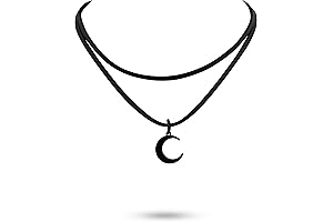 Gothic Black Moon Chocker Necklace - Alluring Accessory for Edgy Individuals