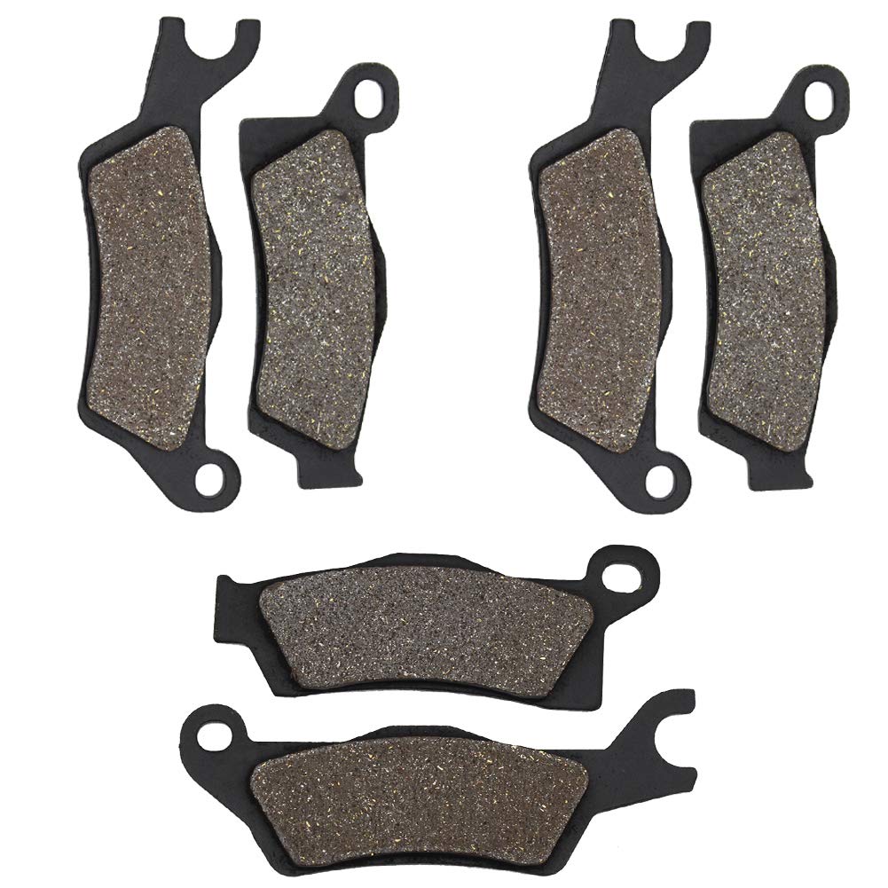 Cyleto Front and Rear Brake Pads for CAN AM Outlander 1000 4x4 DPS XMR STD XT XTP 2013 2014 / Outlander Max 1000 4x4 DPS XT XTP LTD STD XMR 2013 2014