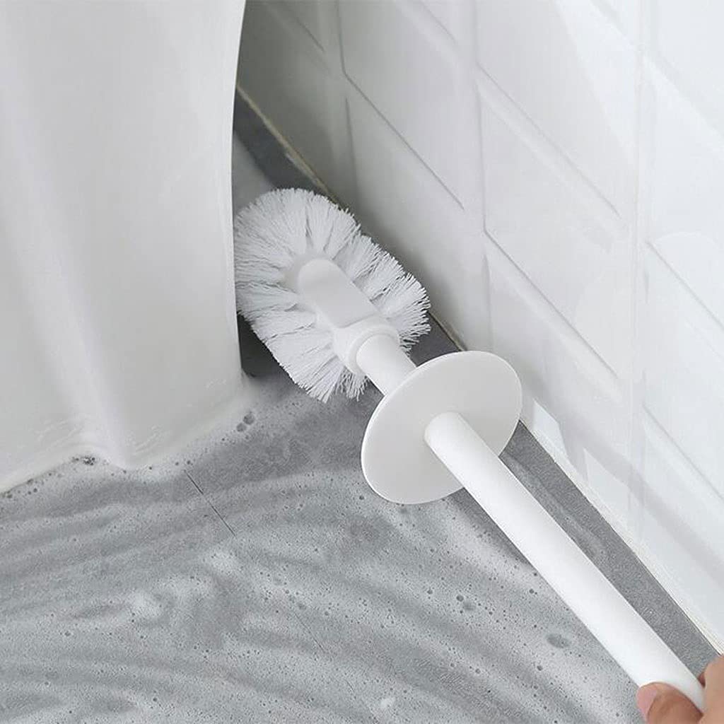 Szczotka do Toalety, Szczotka Do WC Z Uchwytem Miękkie Włosy Długa Rączka Uchwyt Na Szczotkę Do WC WC Zestaw Szczotek Do Czyszczenia WC Szczotka Do Miski Klozetowej Czyszczenia(Pink)