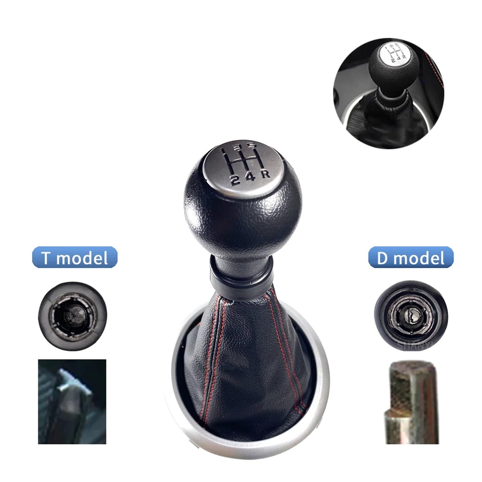 5-Gang Schaltknauf Für Suzuki Swift/SX4/Alto - Schwarzer Ersatz Schaltknauf