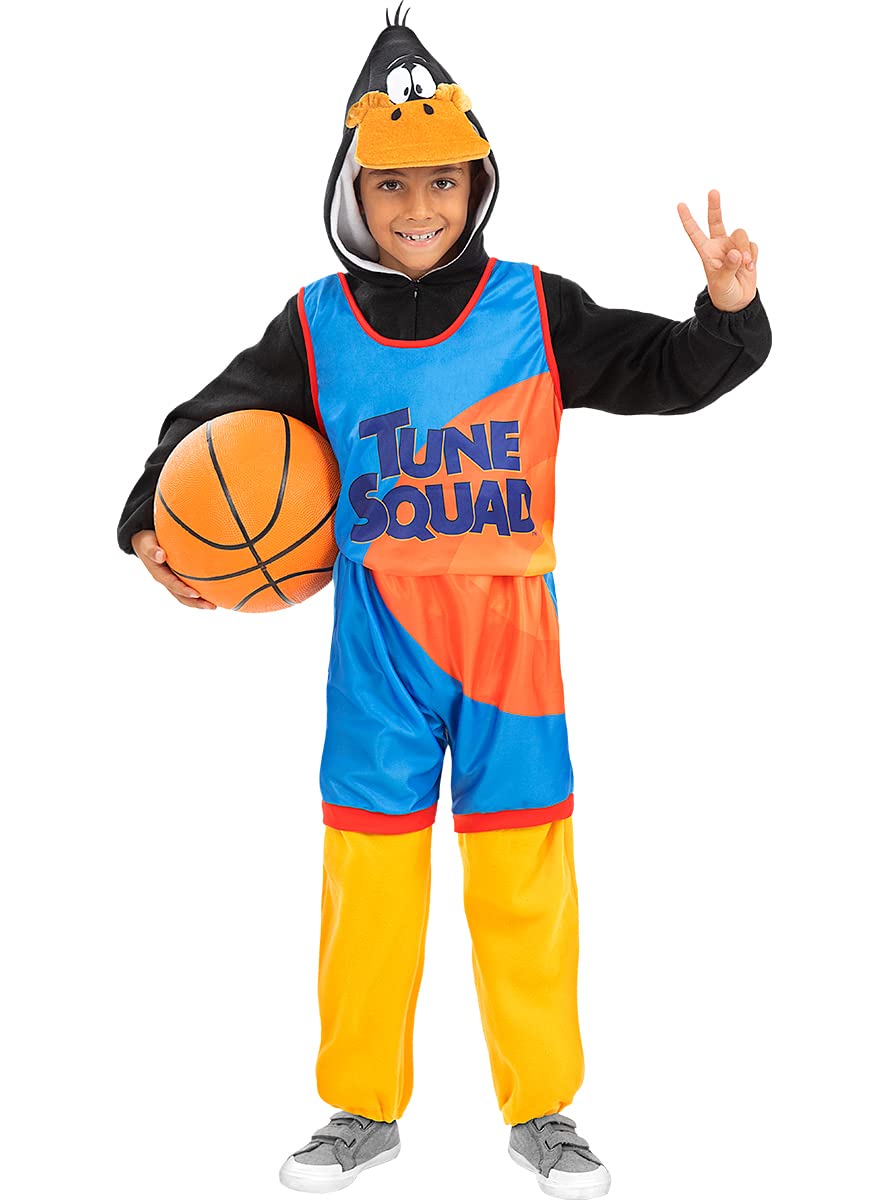 Funidelia | Costume da Daffy Duck Space Jam - Looney Tunes per bambino Cartoni Animati, Daffy Duck - Costume per Bambini e accessori per Feste, Carnevale e Halloween - Nero