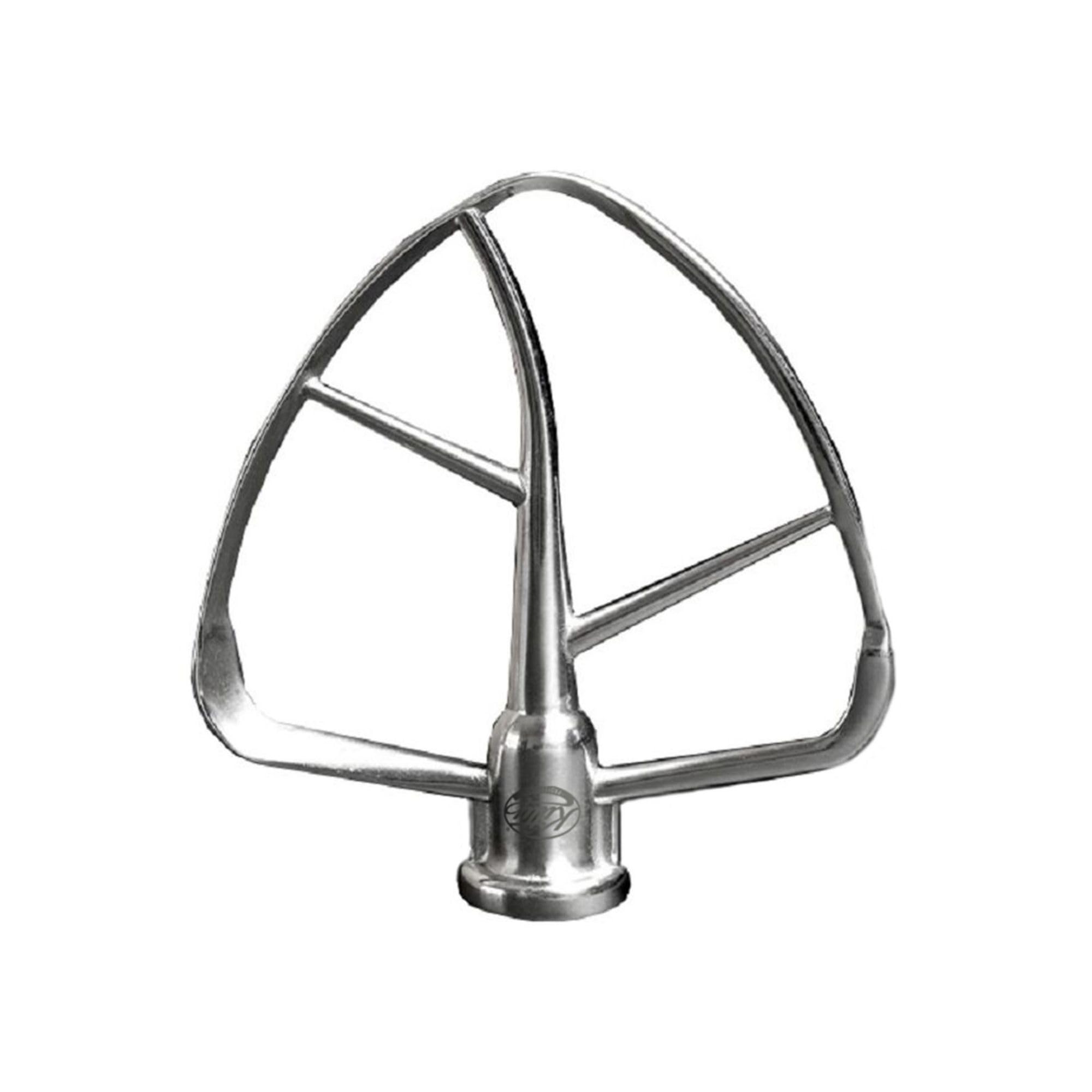 Kitty Professional Flachrührer Edelstahl Taifun Zubehör kompatibel mit 4,3/4,8 Liter Rührschüssel von Kitchen Aid Küchenmaschinen - Spülmaschinenfest