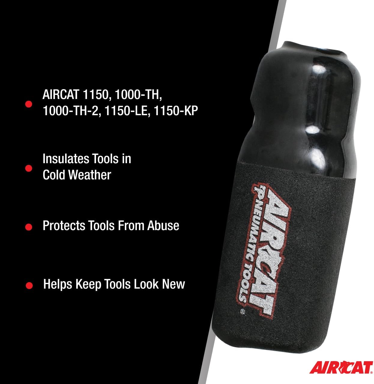 AIRCAT Pneumatic Tools 1150-BB: Sleek Black Boot for AIRCAT Pneumatic Tools 1150 and 1000-TH