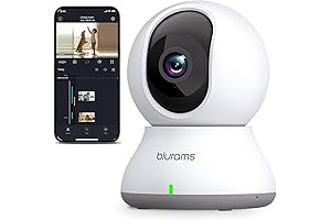 Blurams Home Pro 2K Indoor Camera Pet Camera for Home Security with 360° View