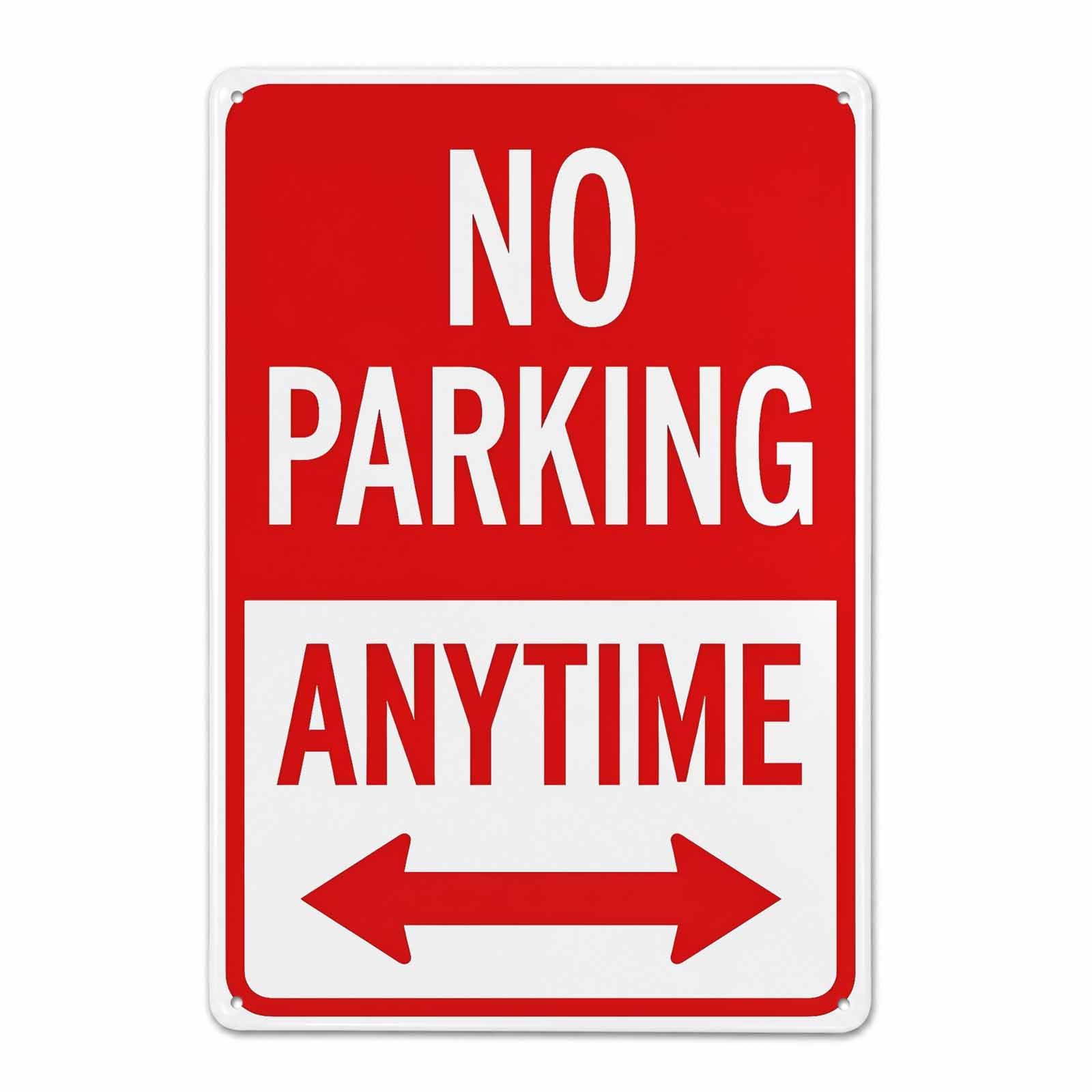 Gsrony Boys Type22 No Parking Anytime Warning Vintage Metal Tin Sign 8X12,Waterproof