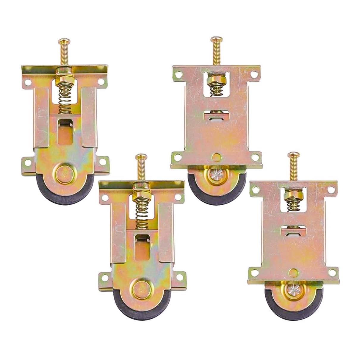 Alnicov 4 Pack Sliding Mirror Closet Door Rollers Replacement Hardware Vertical for Enhanced Stability in Kitchen and Wardrobe Cabinets
