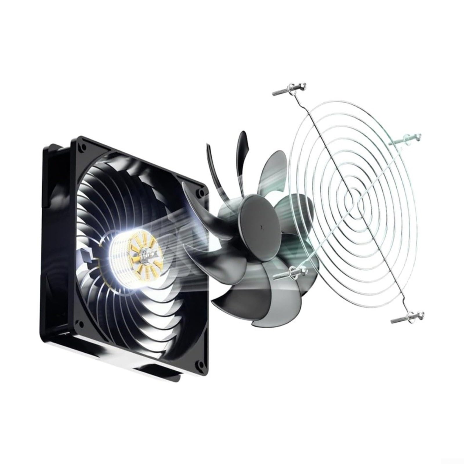 Kit ventola di scarico solare da 15 W con 2 ventole, impermeabile IP65, per ventilazione di polli, serre, animali domestici, circolatore d'aria a basso rumore
