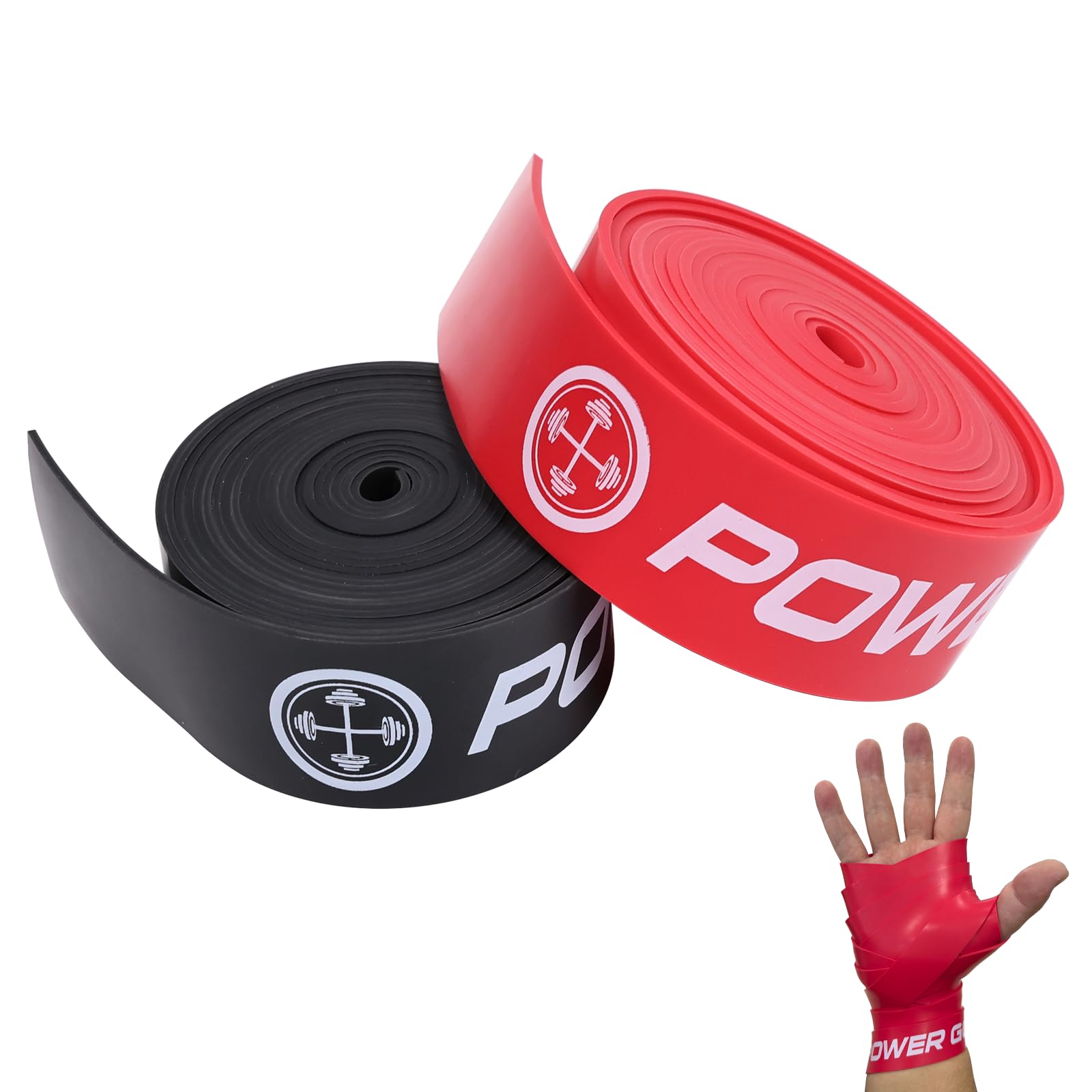 POWER GUIDANCE Muscle Floss Bands - Compression Bands - Mobility &amp; Recovery Bands - for Improving Movement, Increasing Circulation &amp; Reducing Soreness