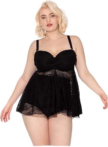 Smart and Sexy Top de natación con volantes y volantes para mujer SA623