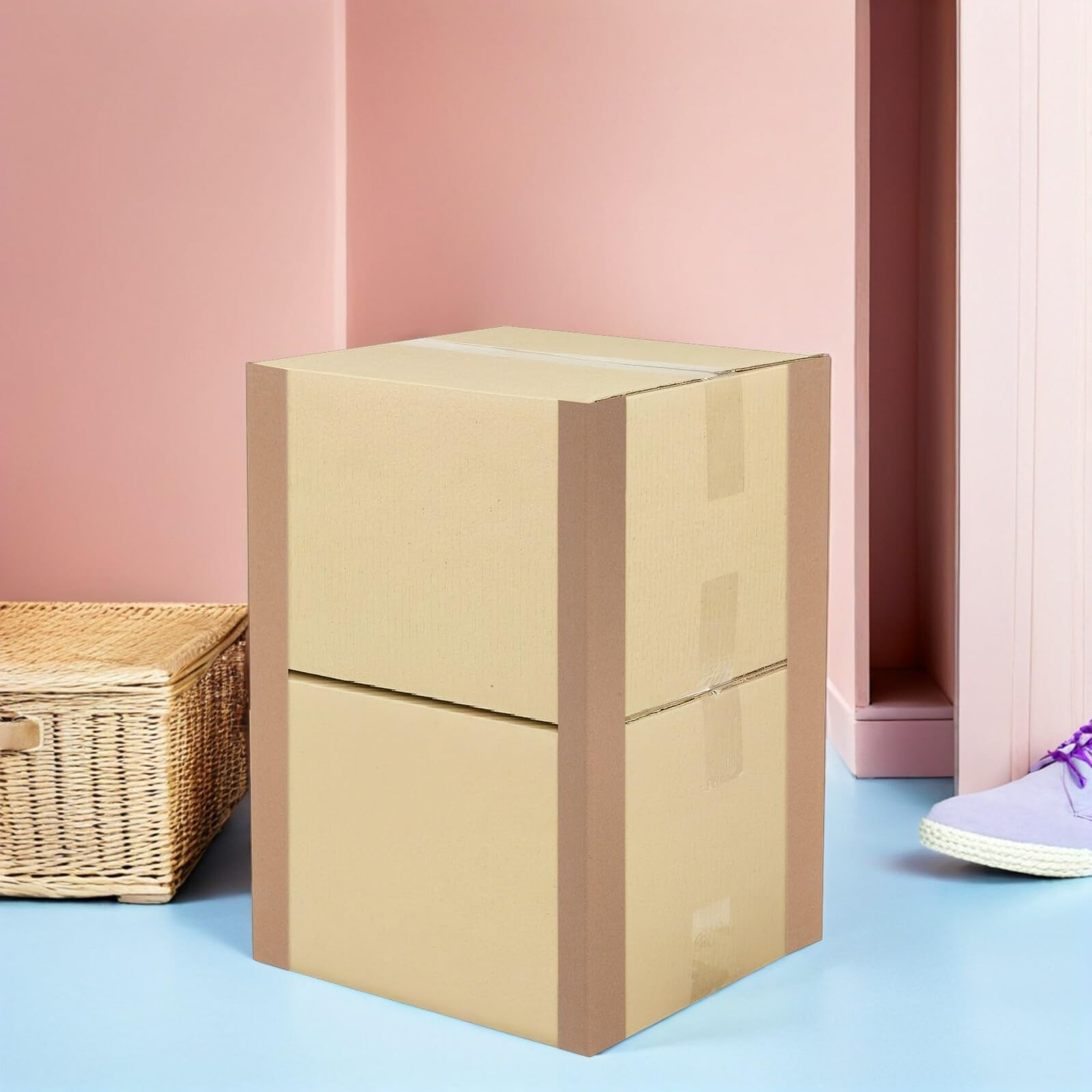 NUOBESTY Protections D'angle en Carton Robustes pour Emballage, 20 Pièces, Papier Résistant, Réutilisables, pour Colis et Cartons D'expédition