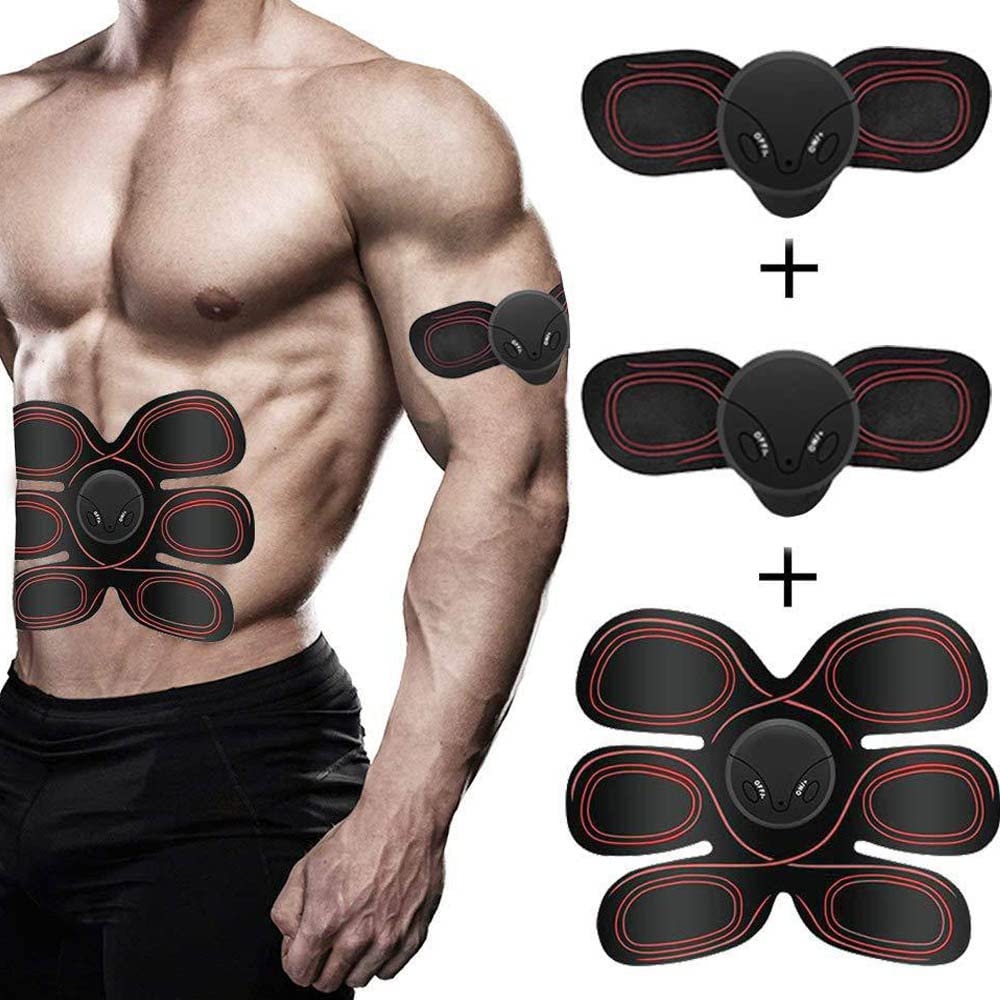 XININ 8 modalità EMS Muscle Stimolatore Muscolo ABS Trainer Cintura Addominale USB Ricaricabile Home Gym Muscles Toner Electrostimulator