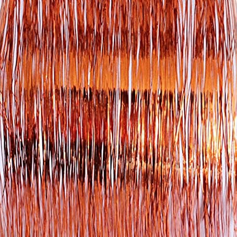 20" Hair Tinsel 100 Strands - Shiny Orange Cover
