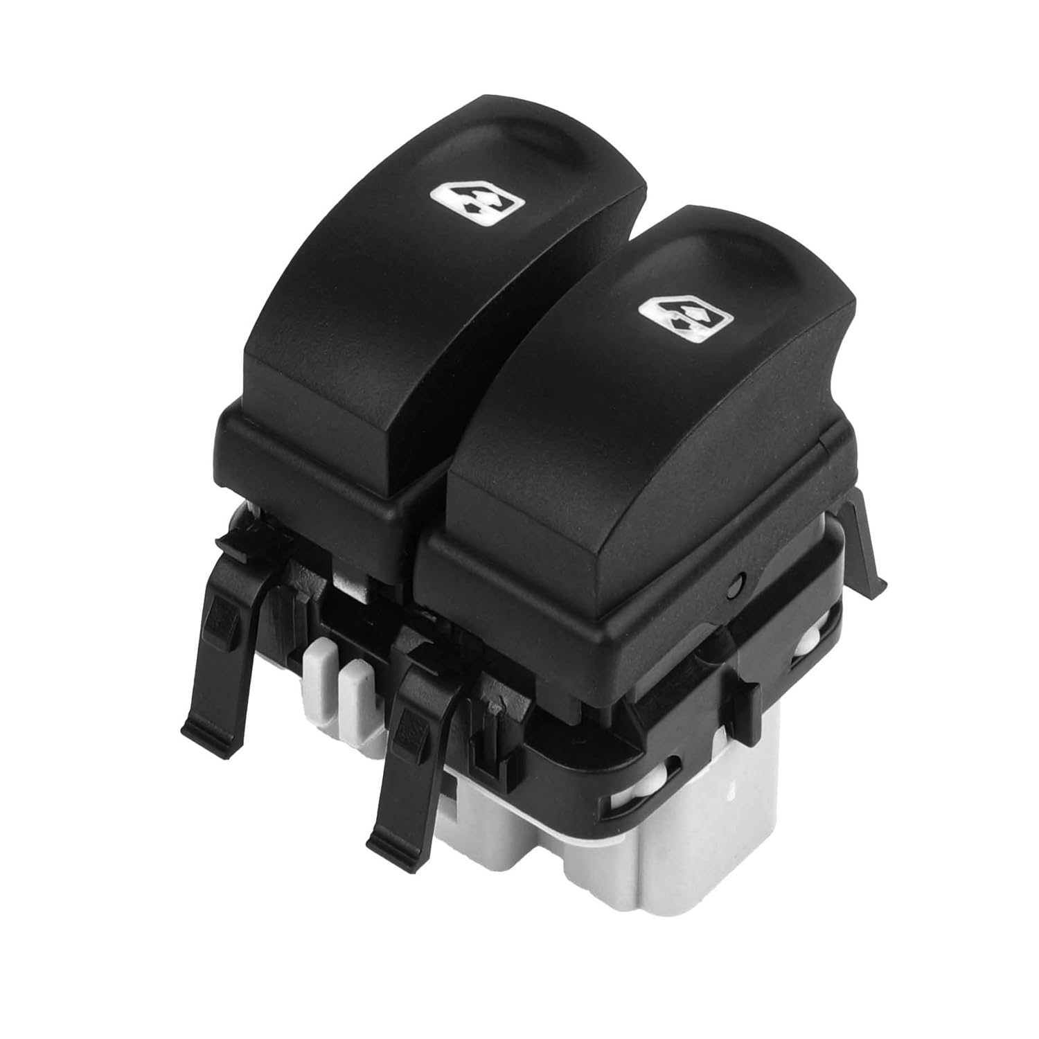 YAOPEI Bouton Leve Vitre Prise GRISE NON-Confort 8200214939 | pour Renault Clio 3 Modus Twingo 2 Côté Conducteur Avant Gauche Interrupteur Lève Vitre 10 Broches
