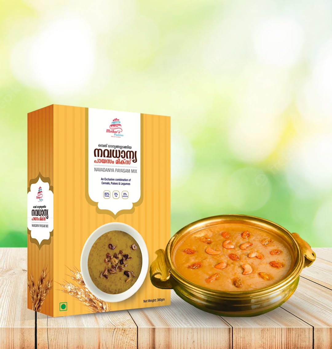Mothers Pastries Navadhanya Payasam Mix | Keto Friendly Gluten Free Low Fat Sweet and Nutty Payasam (Porridge) | Healthy Kheer Mix 300gm (B0B5XMLVT1) Amazon Price History, Amazon Price Tracker