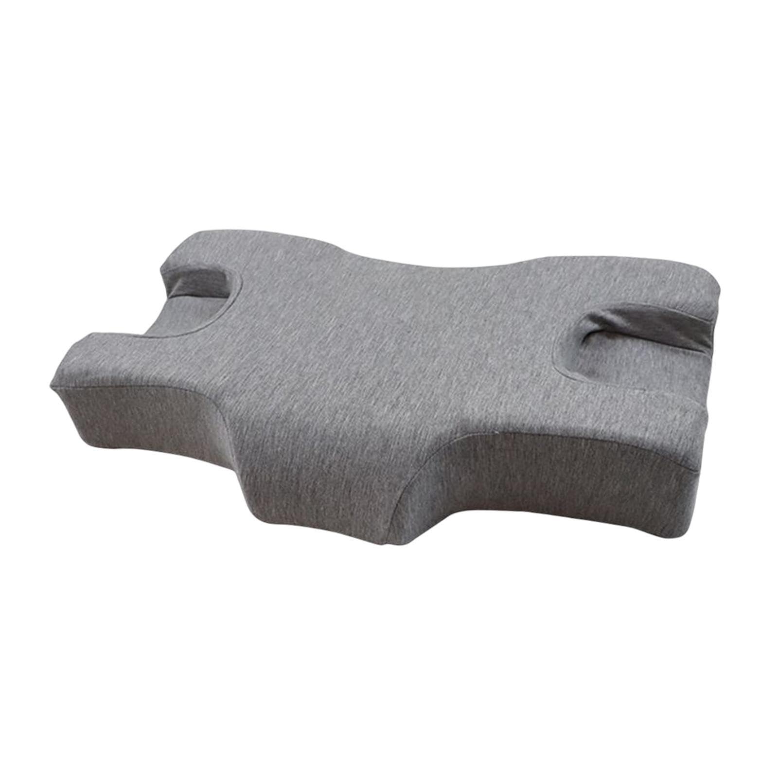 Zambuph Gray Cervical Pillows Designed To Support Back Sleepers With Memory Foam Technology Providing Optimal Head Neck And Shoulder Support Memory Foam Beauty, 62X38x10cm
