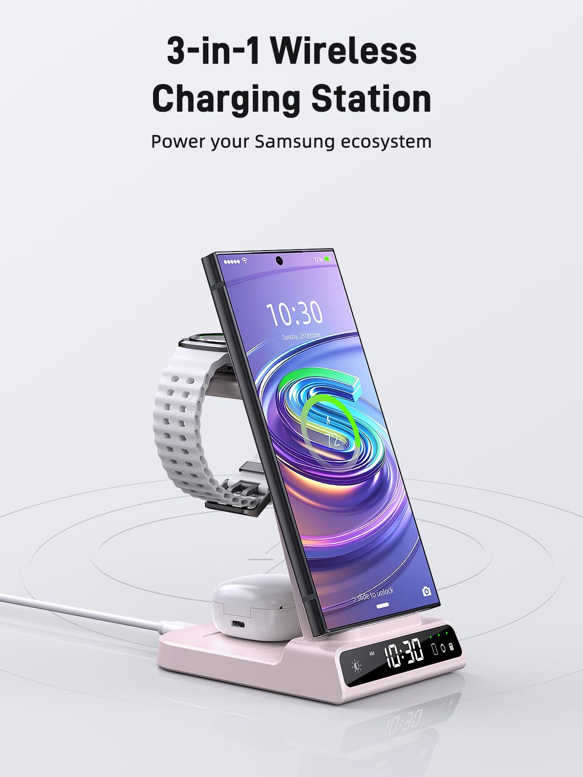 Cuffia Wireless per Samsung S25 Ultra Carica Alzano Watch Ultra - Dettaglio