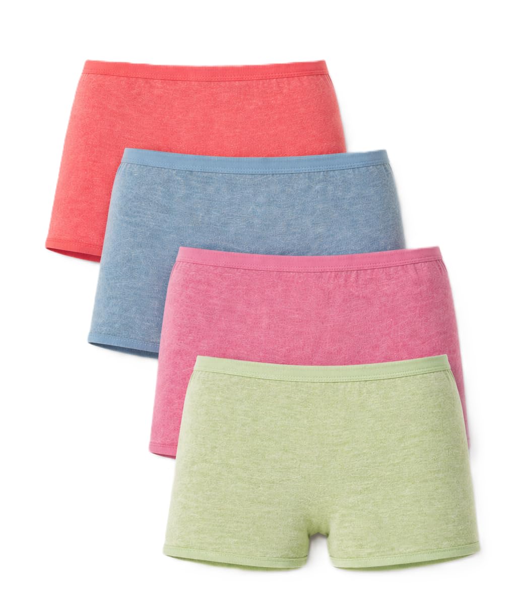(Pack of 4) Kids/Girls/Teenagers Boyshorts Cotton-picture-21