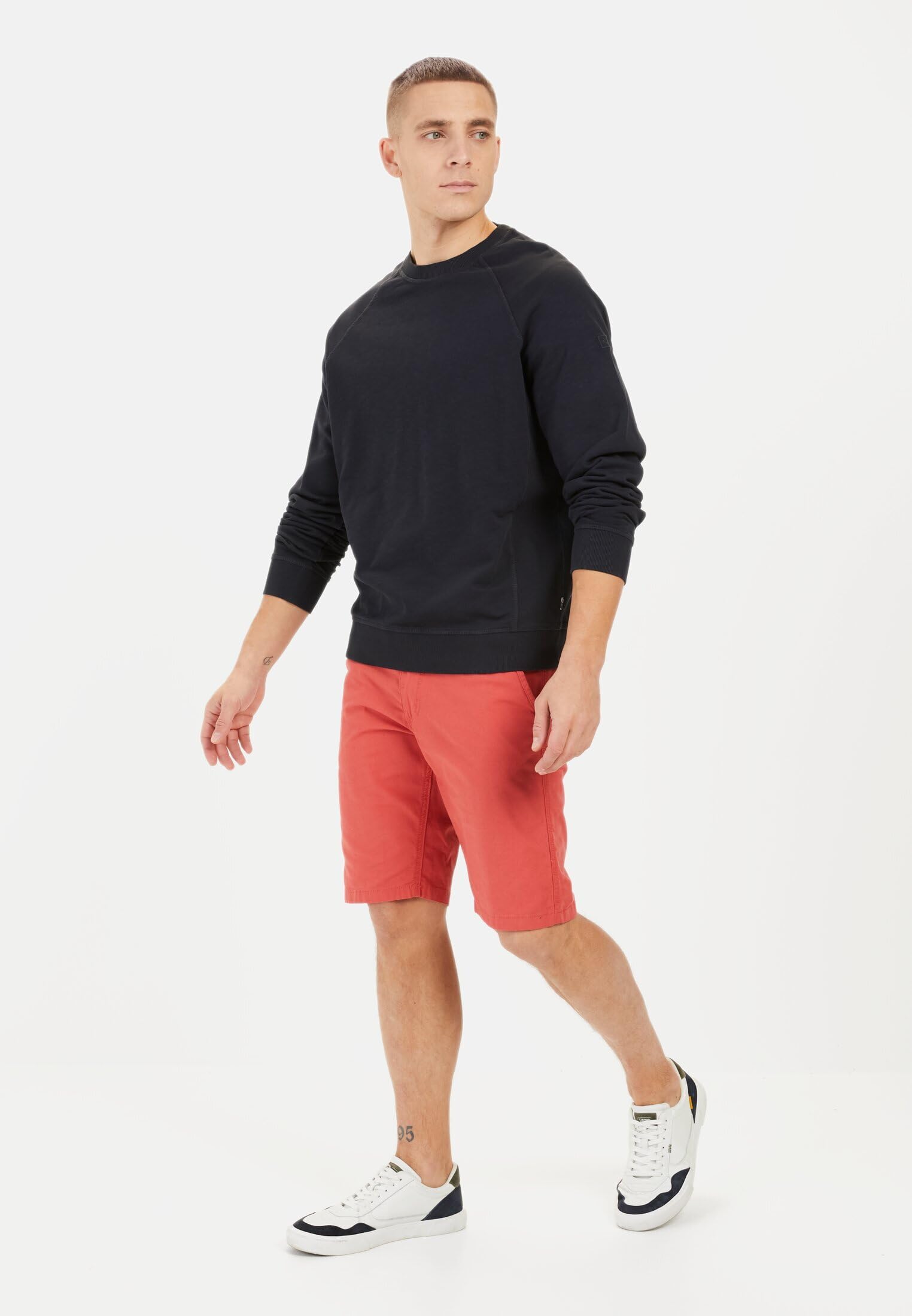 camel active Herren Chinoshorts aus Baumwolle mit Stretch