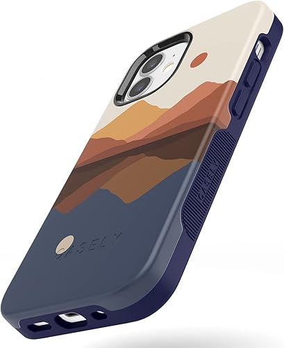 Miniatura 7 de Casely Funda para iPhone 12 Mini  Compatible con MagSafe  Los opuestos se atraen  Funda de montaña con bloques de color de día y noche