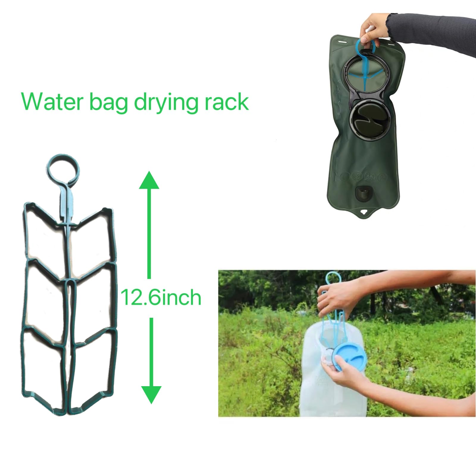 Kit de limpieza de vejiga de agua, tabletas de limpieza de vejiga, secador de vejiga, hecho de acero inoxidable 304