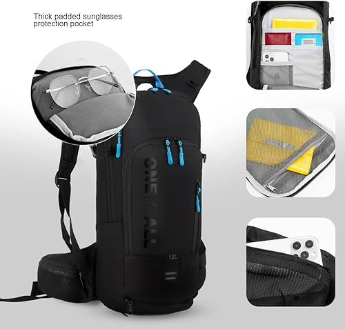 Miniatura 2 de LOCALLION Mochila de ciclismo, mochilas de bicicleta de 612L, mochila para correr, transpirable, ligera, para viajes, senderismo, ciclismo