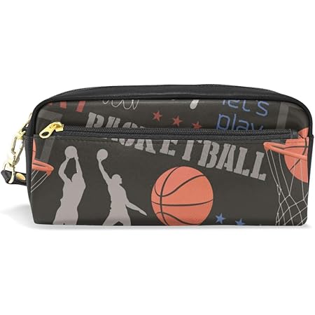 Amazon Vawa ペンケース 革 かわいい 大容量 スポーツ バスケットボール クール 筆箱 高校生 おしゃれ 化粧ポーチ 中学生 女子 人気 多機能 おすすめ ペンケース 文房具 オフィス用品