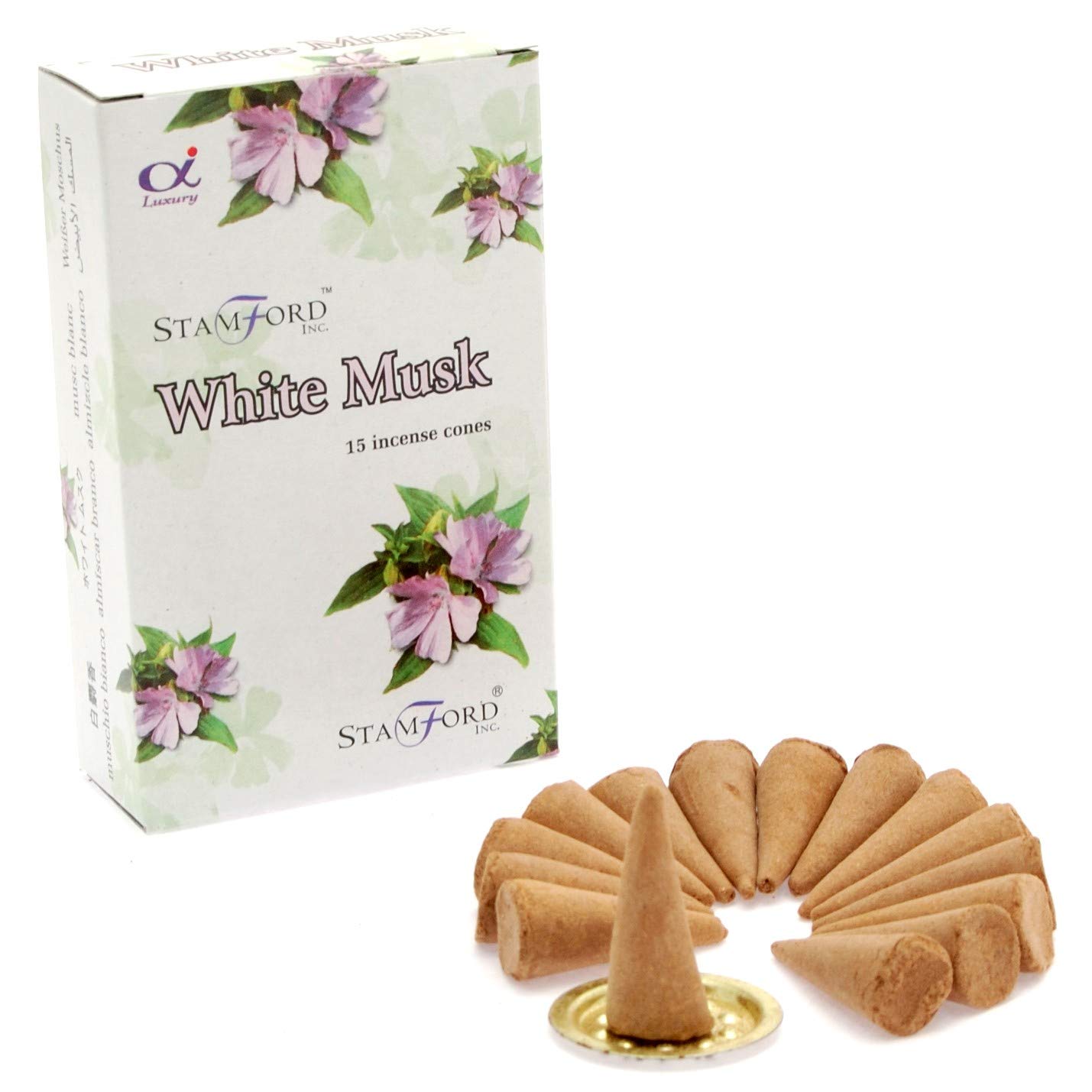 Stamford Hex Incense Cones - White Musk