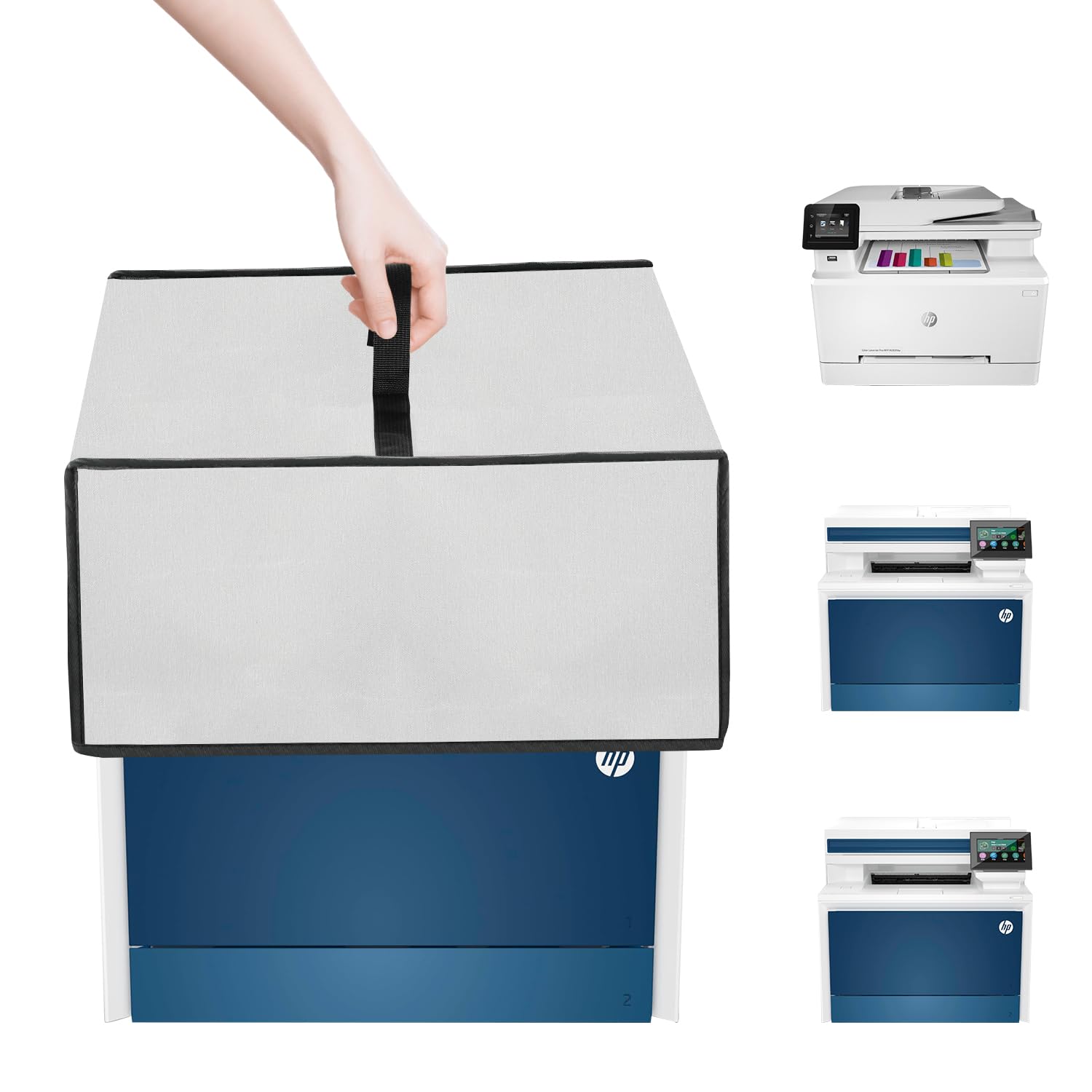 Dust Cover for Wireless Laserjet Printer,for HP Color Laserjet Pro MFP 4301fdw/4301fdn/M283fdw Wireless All-in-One Laser Printer-Antistatic Water-Resistant Nylon Printer Case (silver)-picture-27