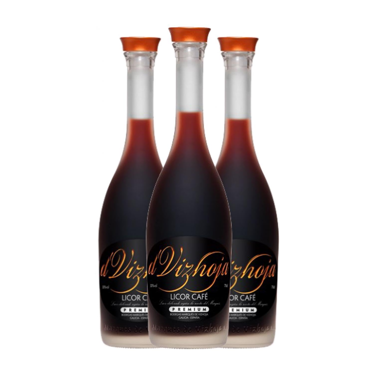 Orujo Marqués de Vizhoja Licor de Café 70 cl (Caja de 3 Botellas de 70 cl)