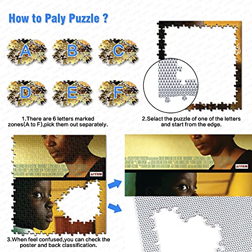 ZKSB Kinyarwanda Puzzle 1000 Teile Spielzeug für Erwachsene 1000 Teile Filmpuzzle Wachstumspartner für Kinder 38x26cm – Bild 5