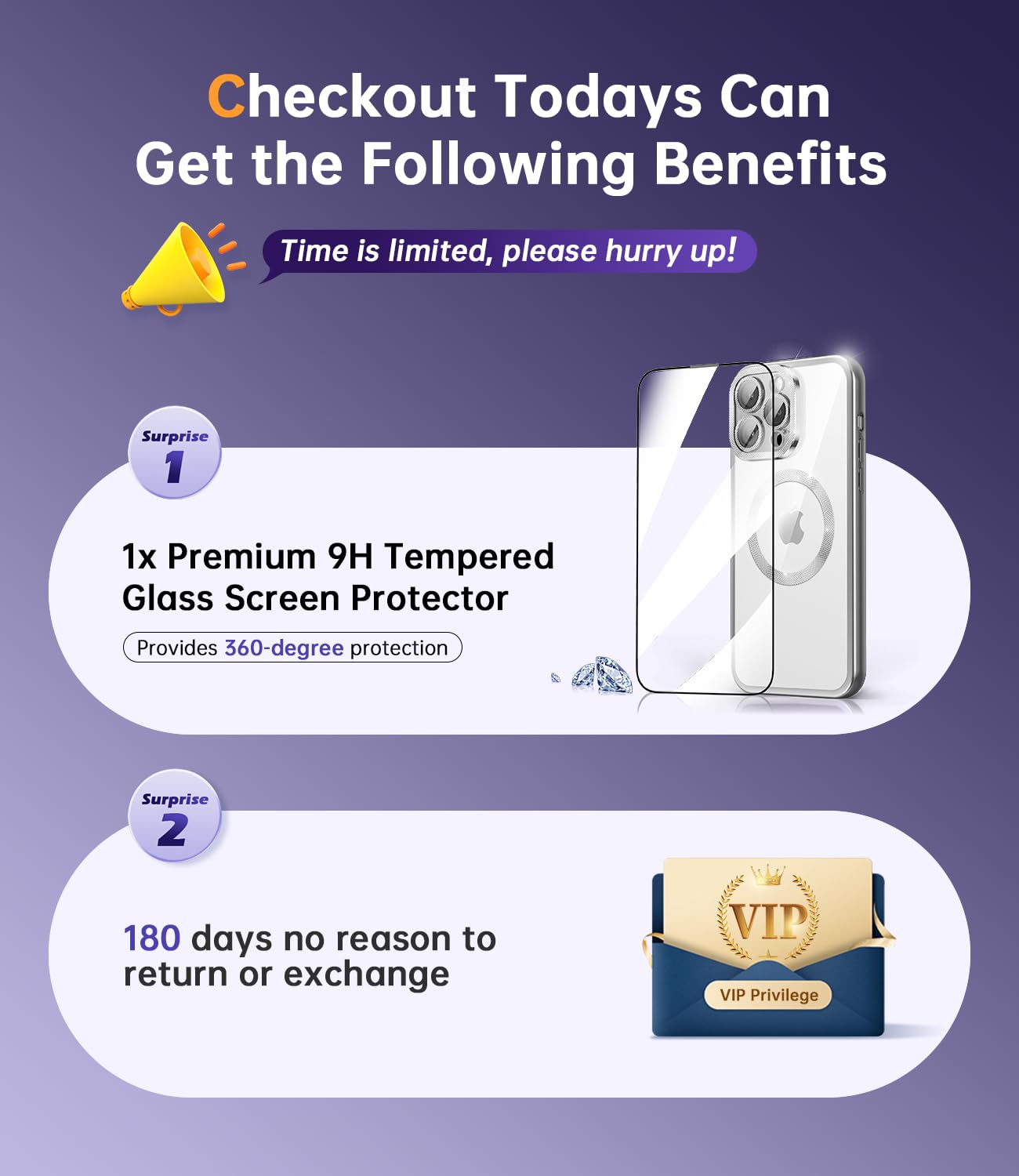 Condition photo showing New/Like New for for iPhone 15 Pro Max Case with Integrated Camera Lens Protector [Unique Diamond Texture Design] [Super Strong Magnetic] Official Color Match Slim Phone Case for Women Girls, Silver Titanium