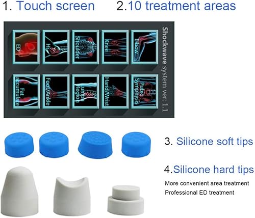 Miniatura 2 de joychic Máquina de terapia de onda de choque ED, máquina de terapia de onda de choque ED, masajeador de alivio del dolor muscular, dispositivos ED,