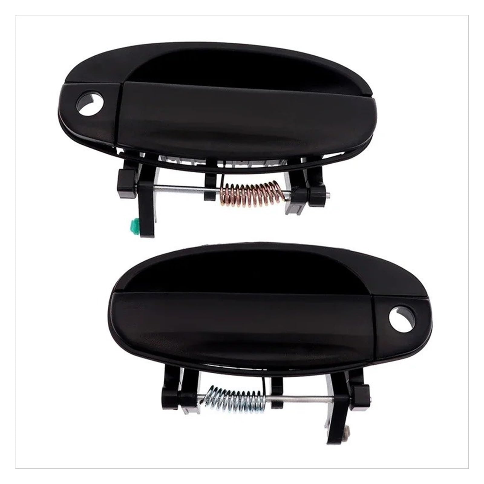 Wjwftcmk Front Lh And Rh Exterior Black Door Handles Set Of 4 Matte Compatible With Left And Right Doors For Chevrolet For Aveo 2003-2006 Left Handle(Front Lh And Rh)