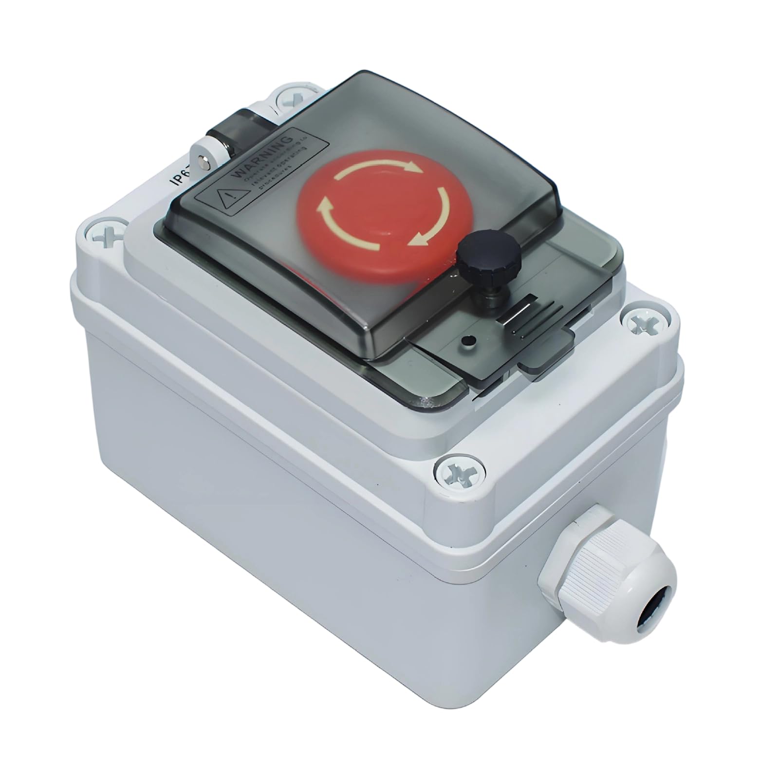 Kaeltsyn A Industrial Emergencies Stop Button Enclosure With Dustproof Cover Industrial Control Button For Machinery 660V 10 Motor Crisis Stop