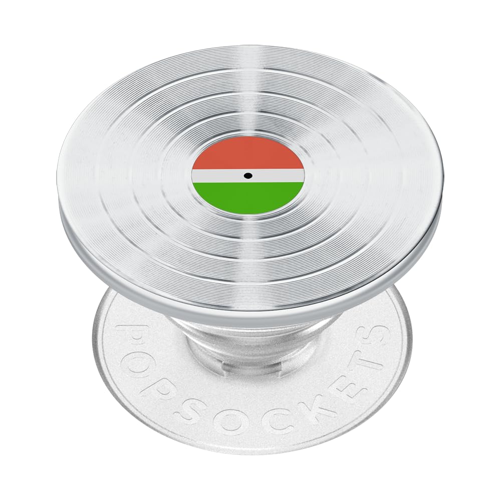 PopSockets Phone Grip with Expanding Kickstand, Adhesive Grip - Silver