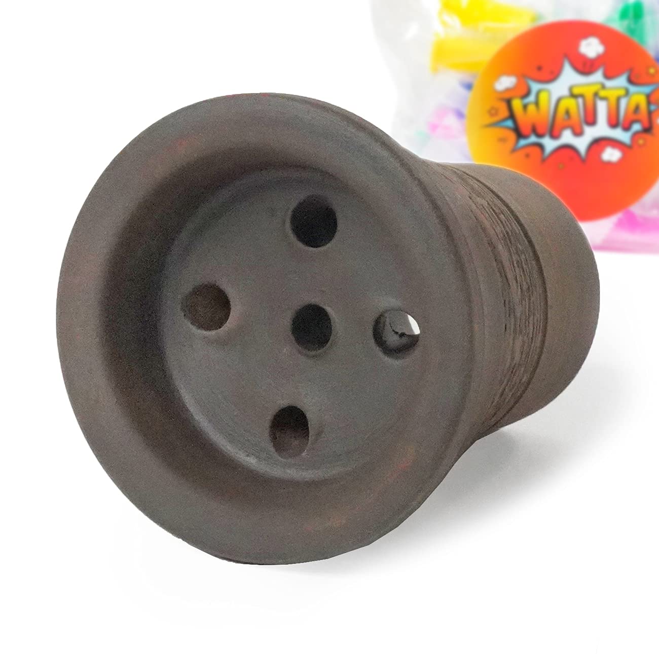 Kit completo de cachimba de acero inoxidable BigMaks Mini Rapier, pelota de cristal, taza de arcilla, pinzas para shisha, carbón de coco, boquilla WattaKeeper (WAT19803)