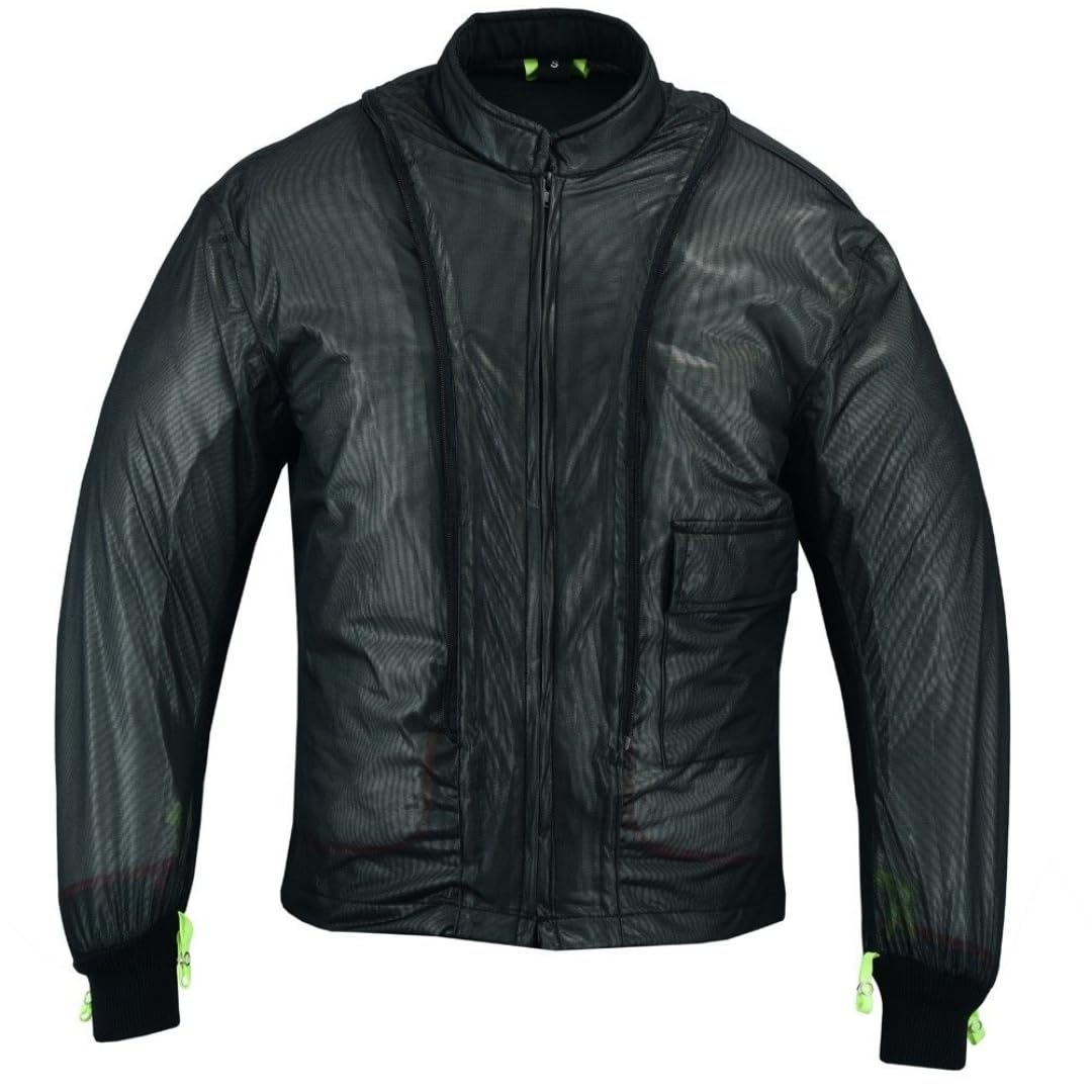 LOVO - Chaqueta Moto Tricapa 4 Estaciones Hombre - Chaqueta Moto Hombre Verano e Invierno con Protecciones Homologadas - Cazadora Moto de Longitud 3/4 - Diseñada para Todo Tipo de Clima