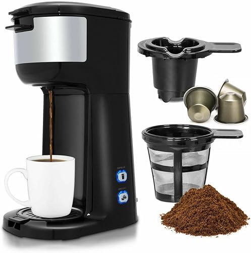 2 in 1 portable coffee machine coffee machine for coffee powder and coffee capsules