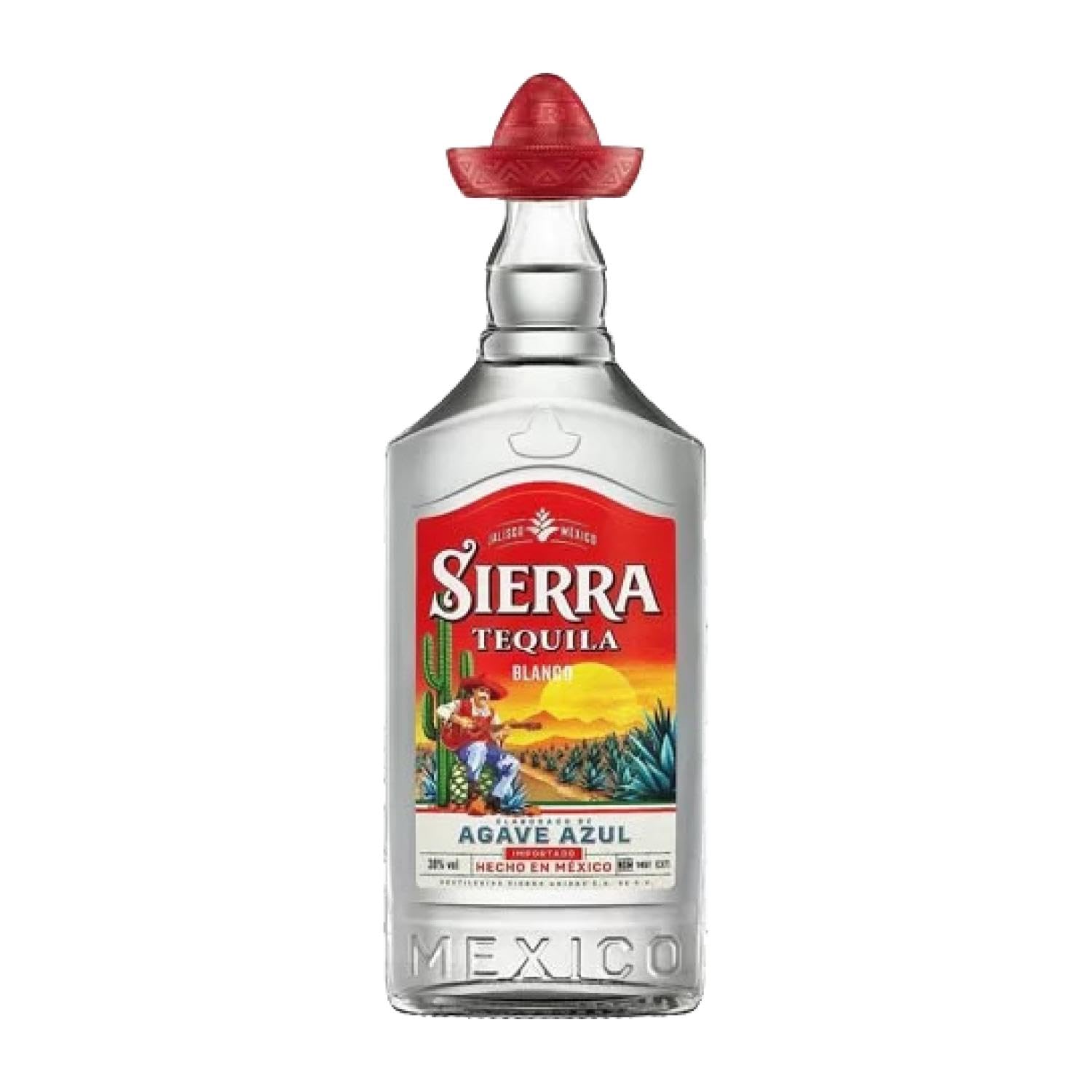 Tequila Caja de 12 unidades Sierra Blanco PET Botellín Miniatura 5 cl