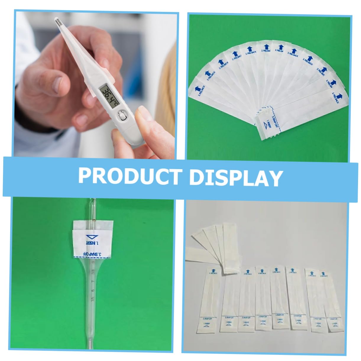 Hohopeti 500stücke Thermometer Schutzkappen Für Digitale Fieberthermometer Hygienische Abdeckungen Für Präzise Messungen Für Zuhause Und Haustiere Einfach Zu Bedienen Und Sicher Der