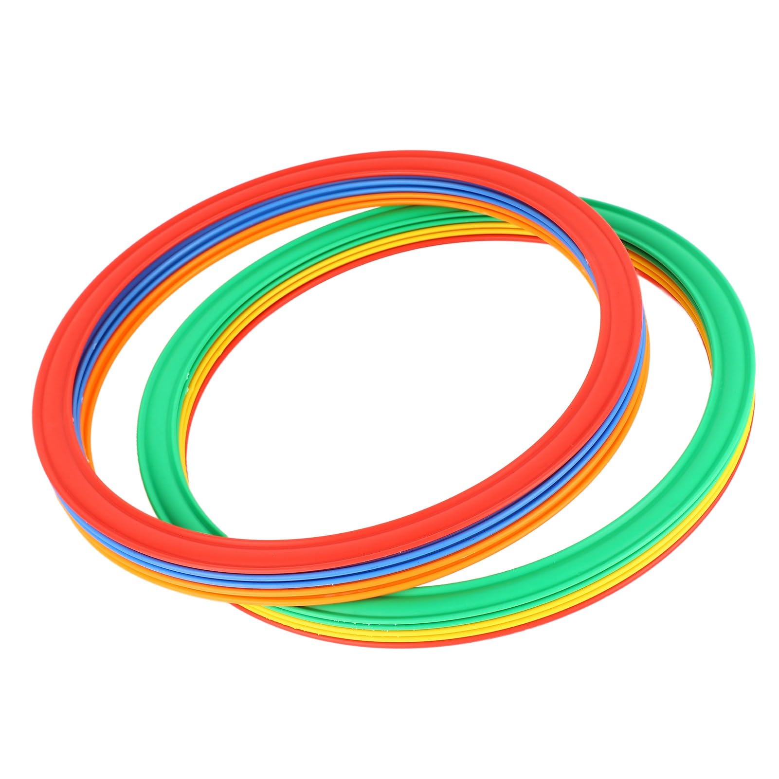 Tonysa Set di Anelli di velocità Sportivi Multicolori per Bambini 10 Anelli 10 Fibbie Giocattolo di agilità Migliorato per Giochi All'aperto per Bambini