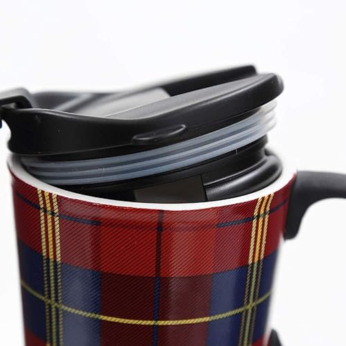 Miniatura 38 de Topadorn Taza de cerámica de porcelana Latte Tea Cup Taza de café con caja de regalo, 17oz.Taza de viaje con tapa, estilo café