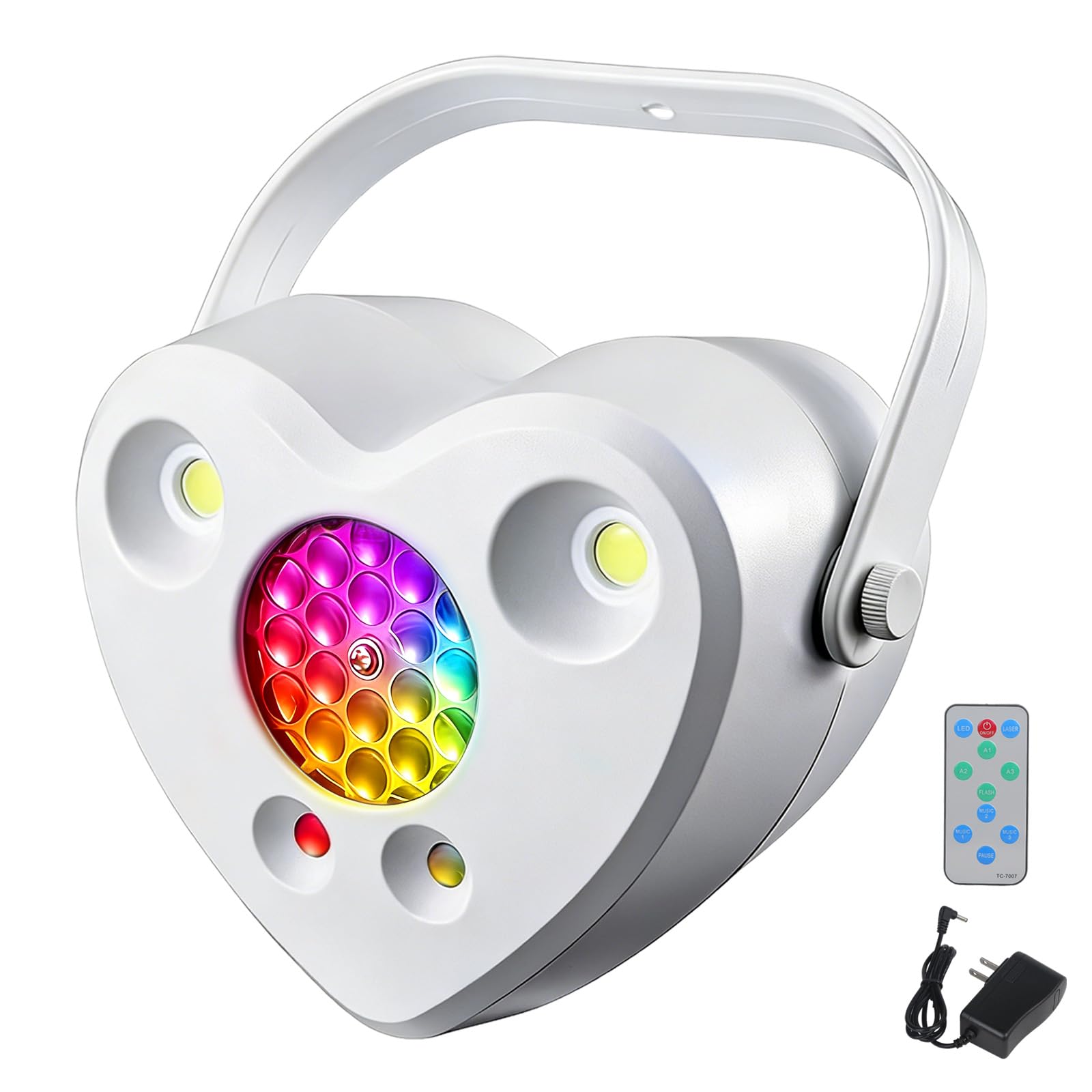 Éclairage de scène 3 en 1 LED stroboscopique RG LED DJ Éclairage DMX Activé par le son Lumière disco pour club, bar, karaoké, mariage, événement et spectacle