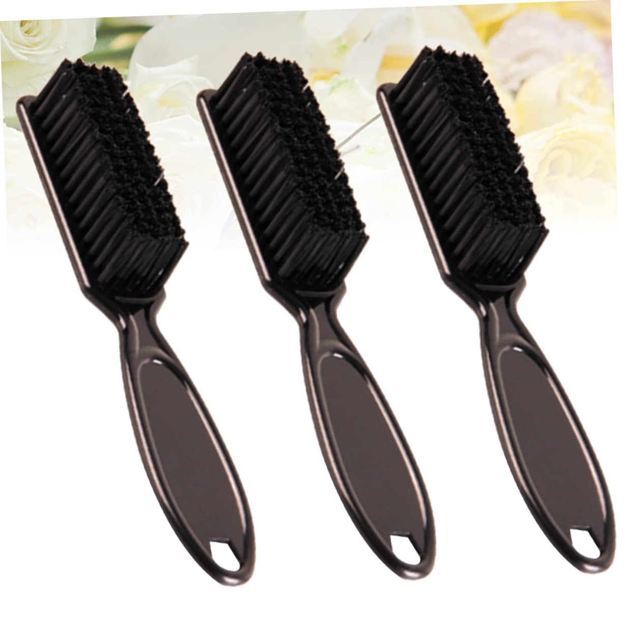 minkissy Beard Kit for Men 3pcs Beard Brush Set Shaving Brush Styling Tool Synthetic Bristles for Grooming Random Color